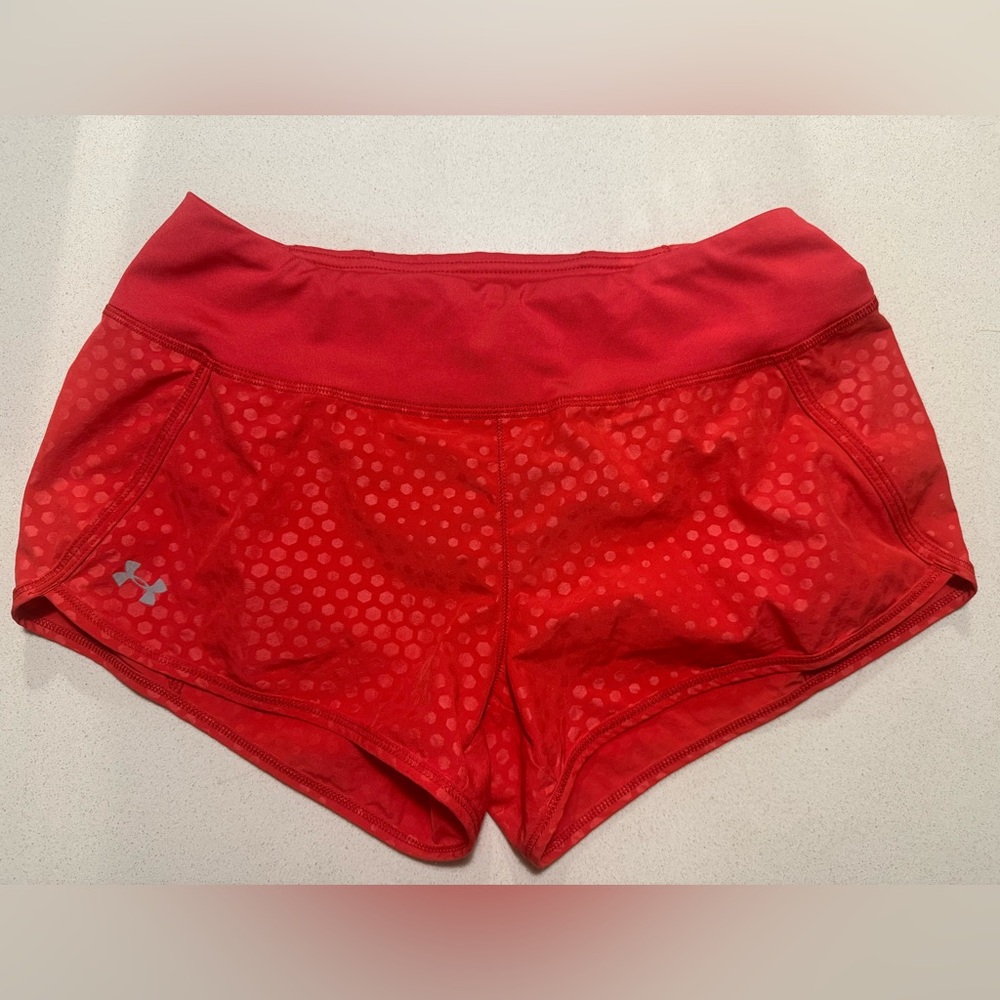 Under Armour Women’s Running Shorts Size 4 Red